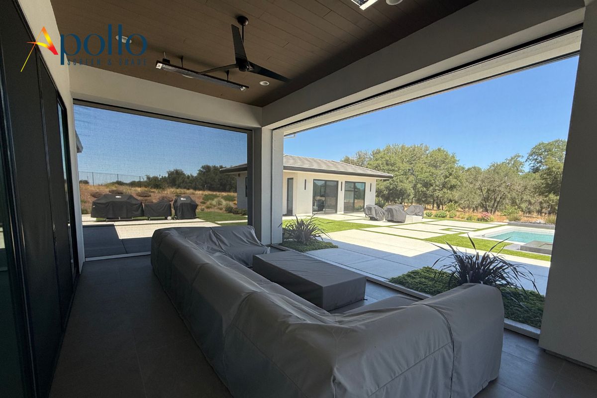 Apollo Motorized Bug Screen Inside View.